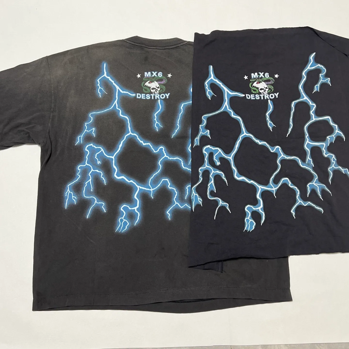 Printing proofing SAINT Mxxxxxx MEDUSA SS TEE/BLK Medusa Hydra retro sulfur dyed short sleeves washed black S-XL